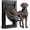 Black, variant on Extra Large Dog Door for Door 3 Flaps Aluminum Dog Door X-Large Doggy Doors 28.75" x 19.96" XL Heavy Duty Doggie Door Metal Pet Door for Dogs up to 220lb, with Insulation Flap, Lockable Closing Panel