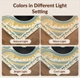 thumbnail image 7 of Design&I 9'x12' Washable Area Rug Wet Funky Vinyl Musical Cd Circle Symmetrical Beat Tapete Redondo for Dining Room, Basement, Large Office, Snag-Free, 7 of 7
