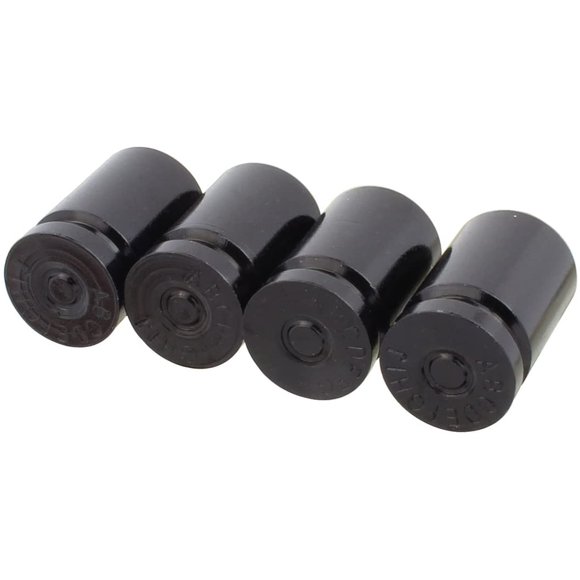 TOMALL Tire Valve Stem Caps Black Bullet Shell for Motorcycles Vans ATV