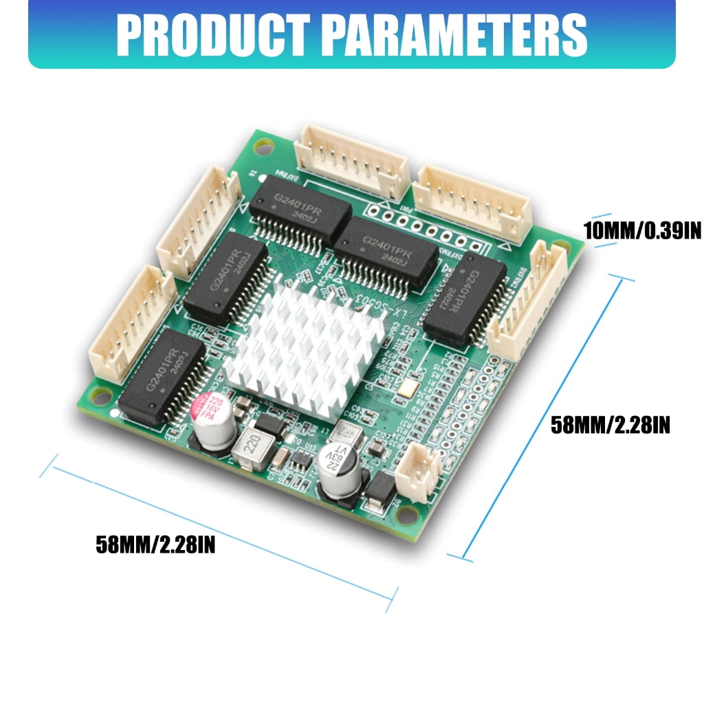 10/100/1000M 5 Port Embedded Networking Switches Board For Intelligent Home Devices