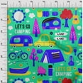 thumbnail image 3 of oneOone Cotton Poplin Sea Green Fabric Camping Sewing Craft Projects Fabric Prints By Yard 42 Inch Wide, 3 of 6