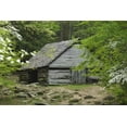 thumbnail image 2 of Flaherty, Dennis 24x17 White Modern Wood Framed Museum Art Print Titled - TN, Great Smoky Mts Abandoned log stable, 2 of 4