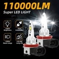 thumbnail image 5 of 2 pieces LED Headlight Bulbs 6000K Compatible with H7, H4, H11, H8, H9, 9005 HB3, 9006 HB4, Suitable for Various Car Brands Like for TOYOTA, for Honda, Chevy, And for DODGE, 5 of 9