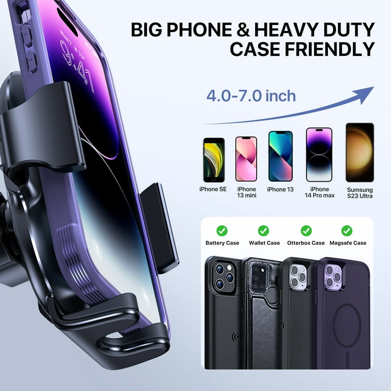 Miracase Handyhalterung Auto Handyhalter fürs Auto Lüftung Universale KFZ  Smartphone Halter für iPhone 15 Pro Max/ 14/13/ 12/11/ SE/XS/XR/X/ 8/7/  Samsung/Huawei/Xiaomi usw : : Elektronik & Foto