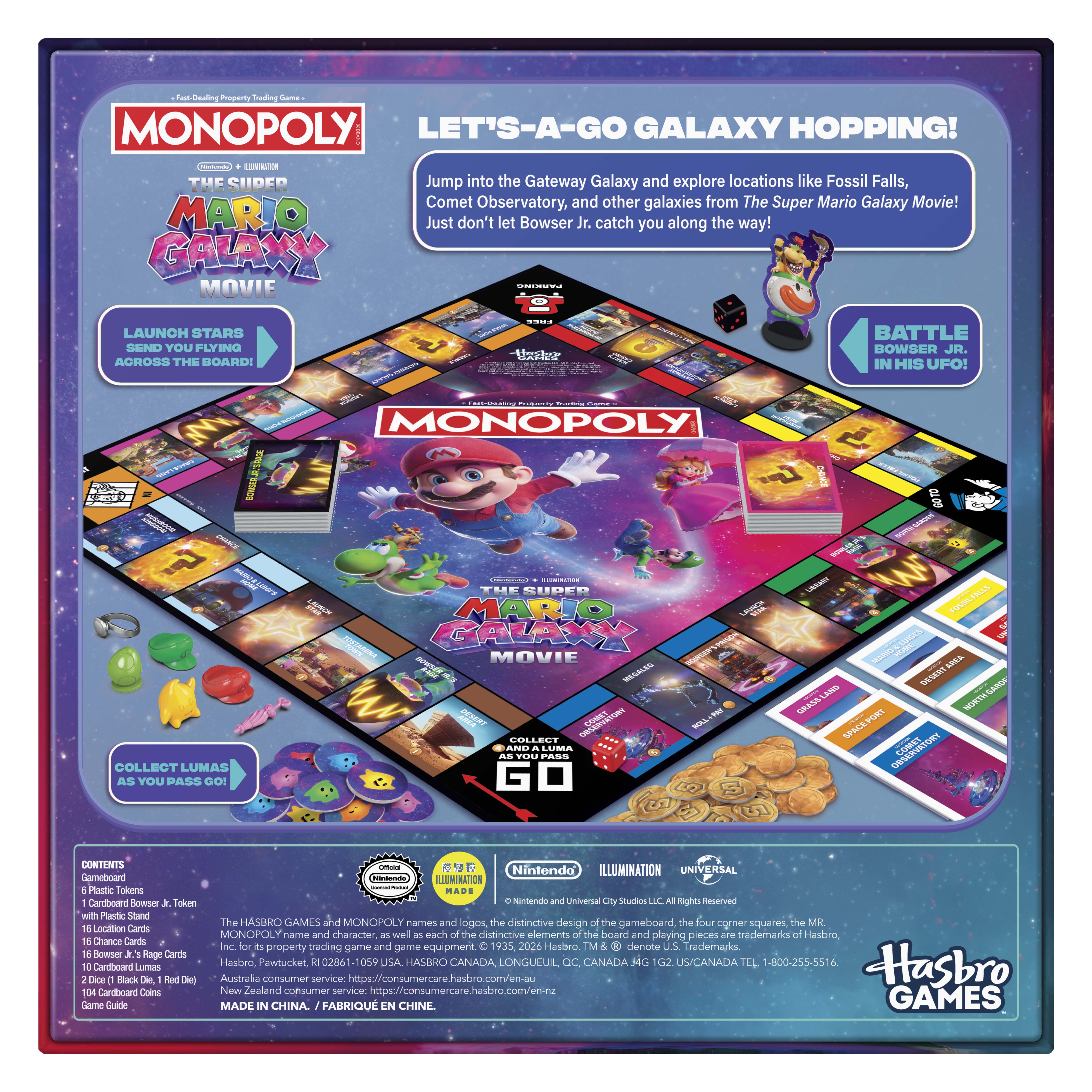 Monopoly Super Mario Galaxy Movie Edition Board Game photo 5