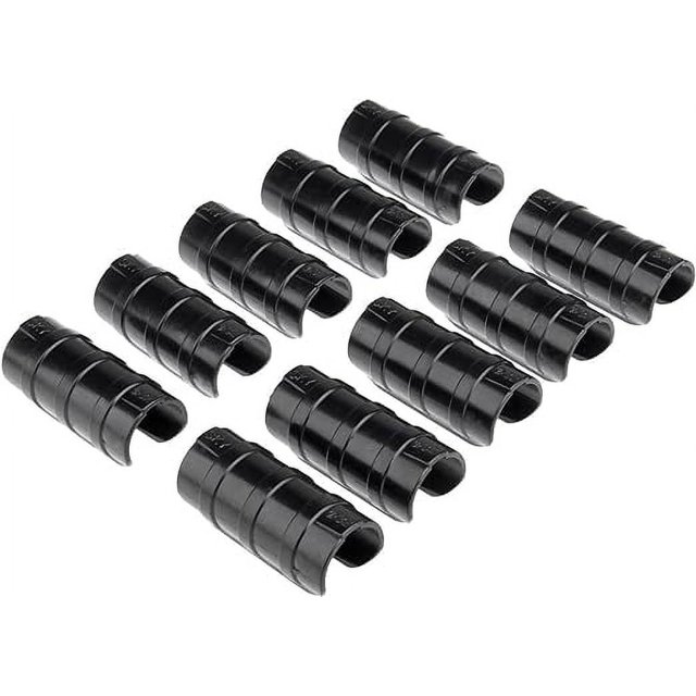 20 tubos de tubo de marco de invernadero de 2,3 pulgadas, clip de tubo de plástico para edificios de jardín, abrazaderas de tubo fijas de red a presión para suministros de plantas de tempora