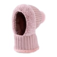 thumbnail image 2 of Gorro de invierno para mujer, gorro de protección, ideal para viajar y andar en bicicleta en climas fríos. Rosa, 2 of 8