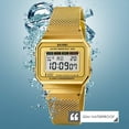 thumbnail image 5 of Classic Women's Digital Multifunction Sports Watch Stainless Steel Band Square Waterproof Electronic Led Watch, 5 of 6