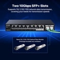 thumbnail image 3 of Conmutador Ethernet Tenda TEM2010X de 8 puertos y 2,5 G con 2 puertos SFP de 10 Gb, 3 of 7