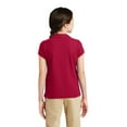 thumbnail image 2 of Port Authority Teen Female Regular Plain Short Sleeves Polo Red X-Large, 2 of 6