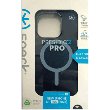Speck Presidio2 Pro S with MagSafe Case For iPhone 15 Pro - Black