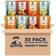 Quaker Rice Crisps, Savory Mix, 0.67 oz Bags, Gluten Free, 30 Count