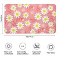 thumbnail image 3 of Pink Daisy Flower Yellow Centers Pattern Bathroom Rugs Mat,Non Slip Microfiber Bathroom Rug,Rubber Backing,Soft Bathroom Mats for Bathroom Floor,Tub and Shower,17x30in(43x75cm), 3 of 5