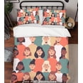 thumbnail image 1 of 3D Cartoon Crowd Quilt Cover Set Bedding Set Pillowcases 74, 1 of 2