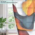 thumbnail image 4 of Yayeee Window Curtains Light Filtering 63"x42" Grommet Panel Pair Home Living Room Decor, Abstract Wavy, 4 of 7