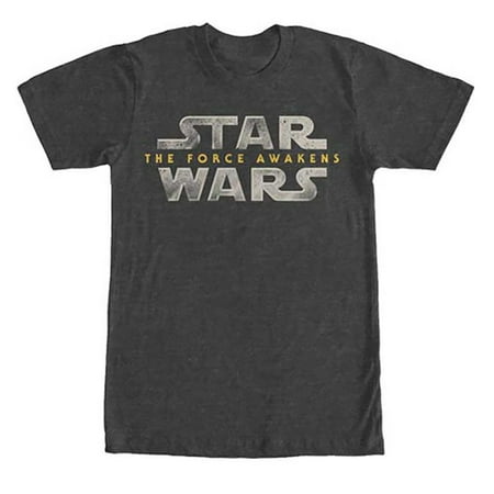 Star Wars Force Awakens Logo Gray T-Shirt (S)