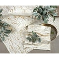 thumbnail image 5 of Fennco Styles Distressed Metallic Foil Design Cotton Table Linen, 5 of 7