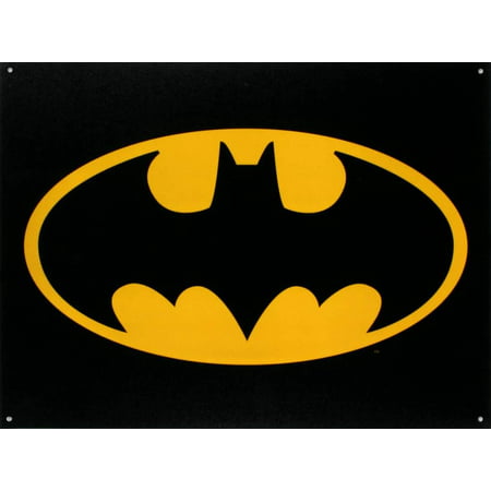 Batman Logo Tin Sign - 16x12