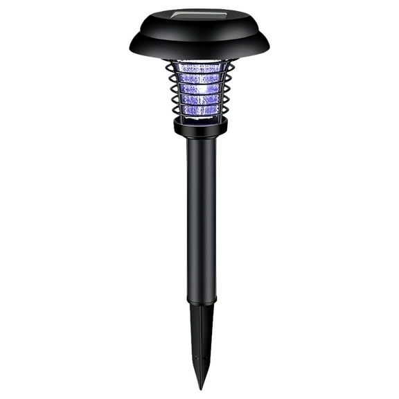 Solar Powered LED Light Pest Bug Zapper Insect Mosquito Killer Lamp Garden Lawn