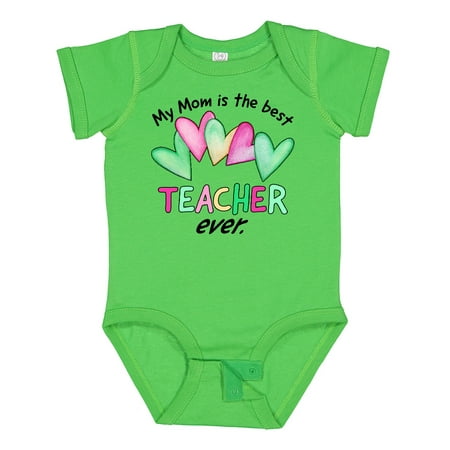 

Inktastic My Mom is the Best Teacher Ever Gift Baby Boy or Baby Girl Bodysuit