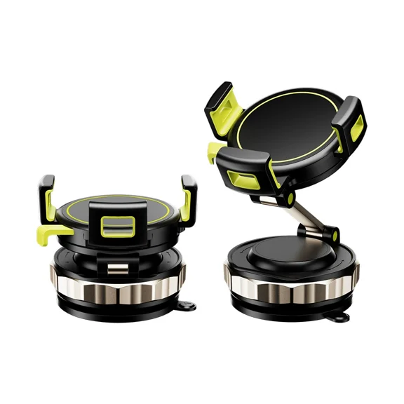 Vacuum Magnetic Phone Holder for Car Dashboard, Hands Free Strong Suction 360 Rotation Universal Fit Cell Phone Mount Stand for Windshield with No Trace