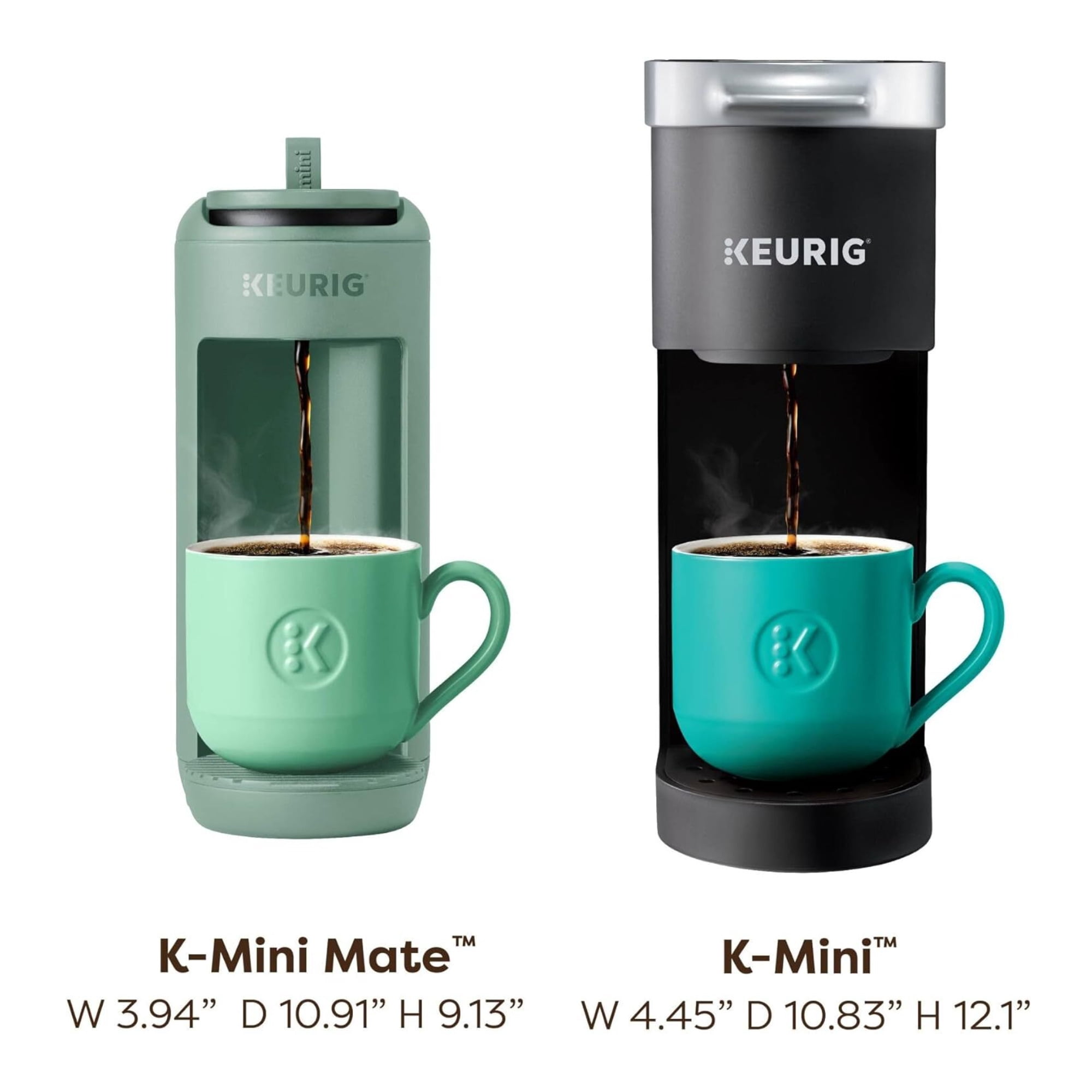 Restored Keurig K-Mini Mate Single Serve K-Cup Pod Compact Portable Coffee Maker, Glamping Green (Refurbished)