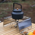 thumbnail image 2 of Windproof Folding Outdoor Stove Stand Adjustable Heights Portable Design for Camping Cooking 304Stainless Steel Texture, 2 of 8