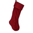 thumbnail image 2 of ABPWLY Home Large Knitted Wool Christmas Stocking 22x46cm Wall Decoration Candy Gift Bag with Pattern Home Organization, 2 of 5