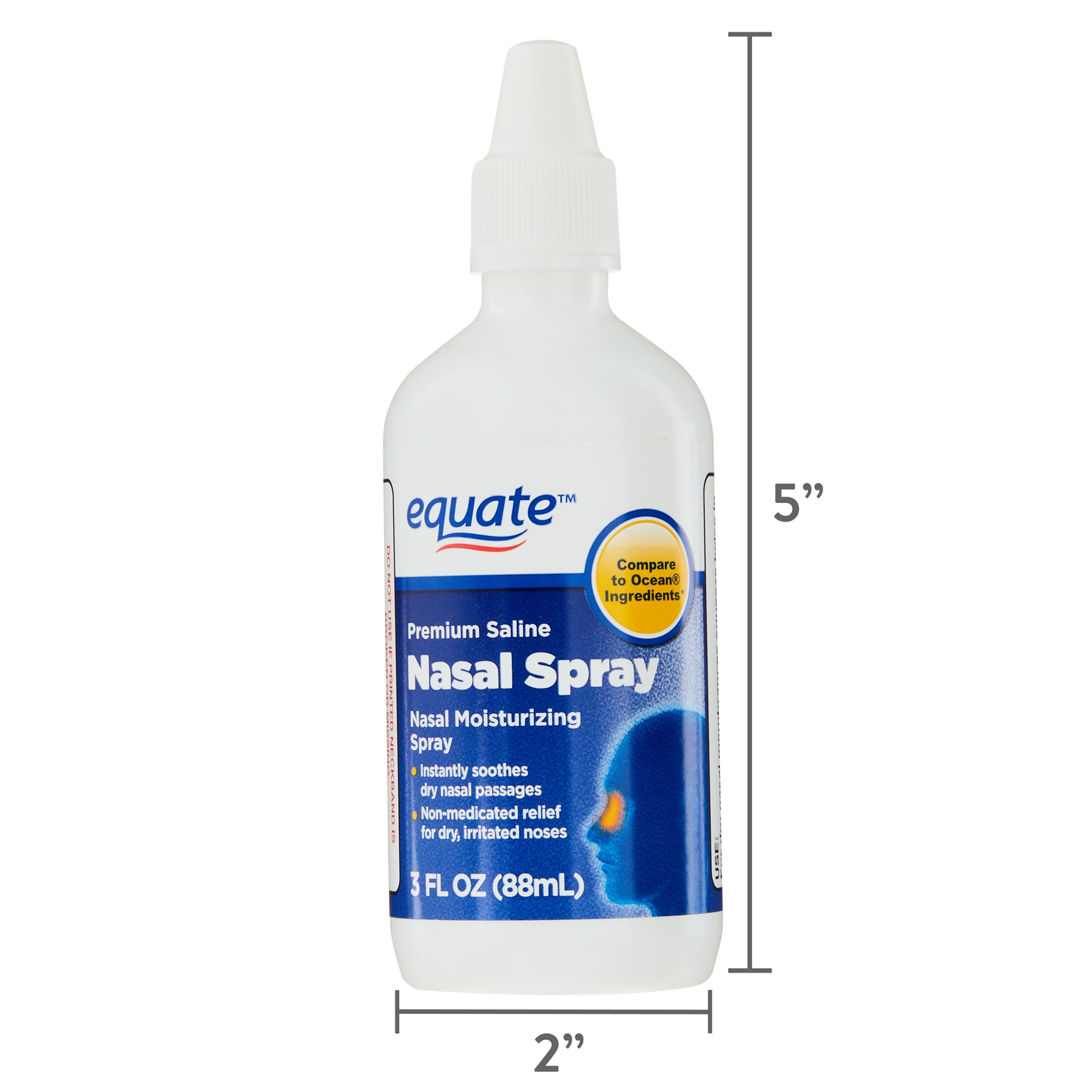 Cercanamente Favor Descomponer Equate Nasal Spray Saline Liquid Mist, Congestion Relief, 3 fl oz -  Walmart.com