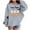 Gray, variant on Makaor Fall Hoodies Toddler Boy Girls Halloween Pullover Sweatshirts Ghost Long Sleeve Coats Fleece Clothes Pockets