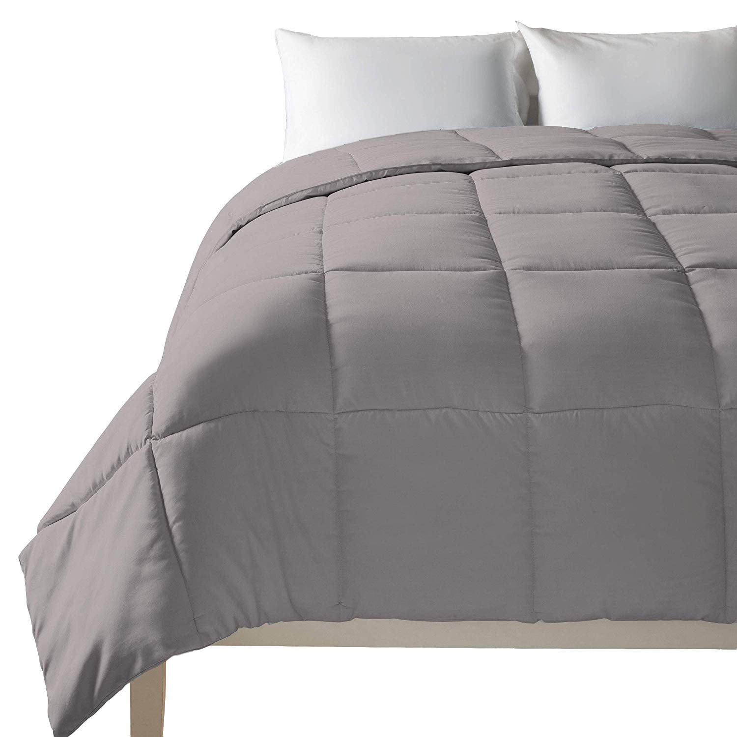 Twin Gray Down Alternative Microfiber Comforter