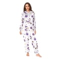 thumbnail image 2 of FORMRS Onesies Pajama for Adults Unisex Hoodie Winter Jumpsuit One Piece Sleepwear, Sizes S-2XL, Purple Halloween Gooses, 2 of 7