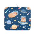 thumbnail image 2 of Capybara Space Pattern Drying Dish Mat Quick Drying Absorbent Soft Durable for Kitchen 18" x 24", 2 of 10