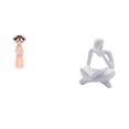 thumbnail image 1 of Estatua De Resina De Niña Tradicional China, Escultura Abstracta, Figura En Miniatura, Regalo De Escritorio Para Dormitorio, Granja, Oficina, Mesa, Sala De Estar, Estantería, Cumpleaños, 1 of 8