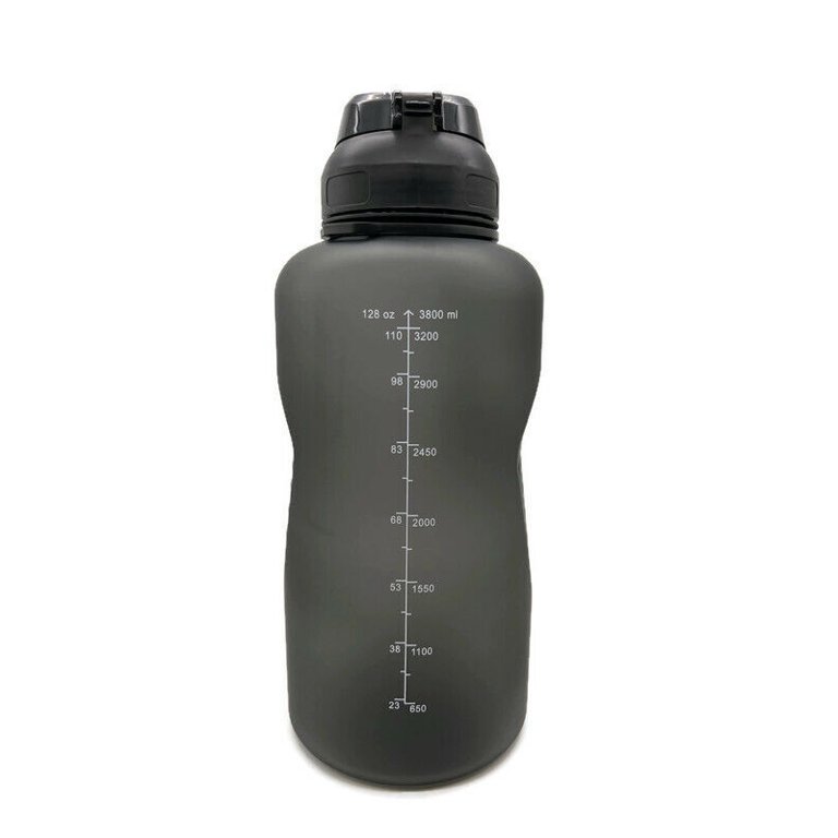 Motivational Water Bottle BPA Free 1 Gallon Jug with Straw and Time Tracker  Gym