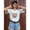 thumbnail image 2 of Amazing Bengal Tiger T-Shirt Women -Image by Shutterstock, Female x-Large, 2 of 4