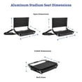 Cascade Mountain Tech Lightweight Stadium Seat for Bleachers Maroon