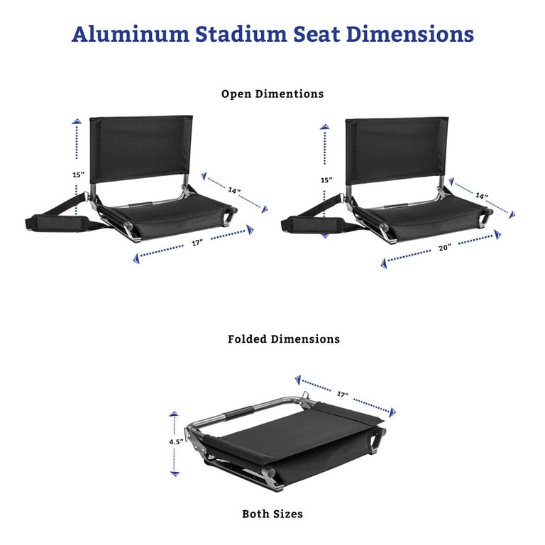 Stadium Seats with Back Support – Cascade Mountain Tech