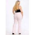 thumbnail image 5 of Plus Size Tummy Control Butt Sculpting Flare Pants with Pockets - Ballet Slippers, 5 of 7