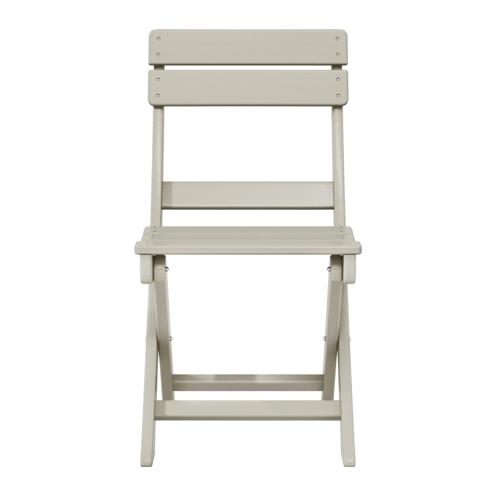 WestinTrends Malibu HDPE Outdoor Patio Modern Folding Dining Chair, Sand