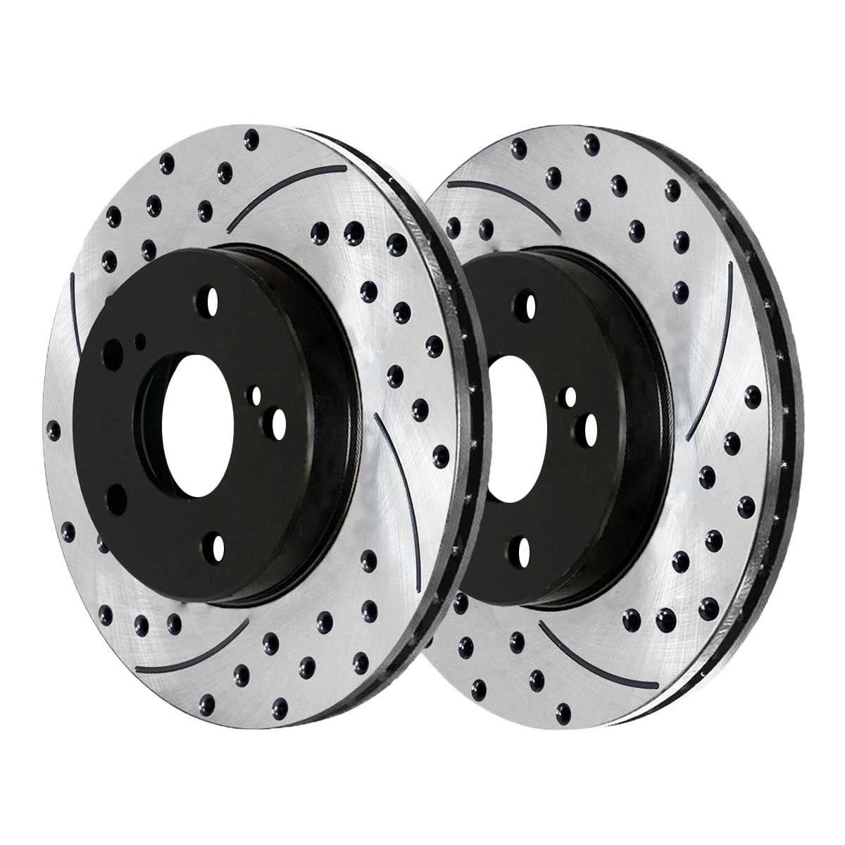 For Honda Acura Front & Rear SportStop Drilled & Slotted Brake Rotors Kit