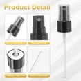 thumbnail image 3 of 12 Pcs Black Spray Top, 20/410 Fine Mist Sprayer Reusable Replacement Spray Bottle Pump Plastic Top, 3 of 6