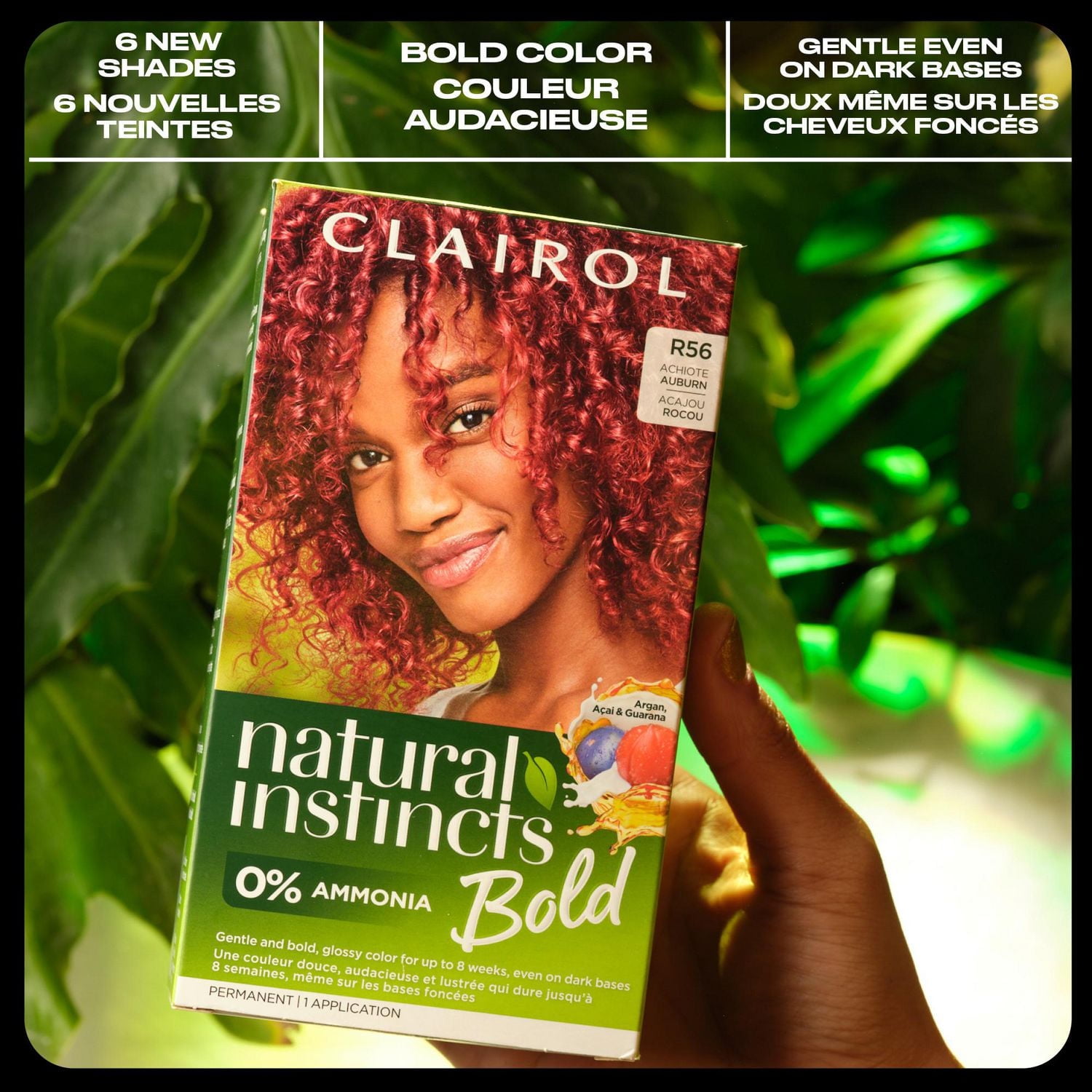 Clairol Natural Instincts Bold coloration permanente sans ammoniaque 0% AMMONIAQUE