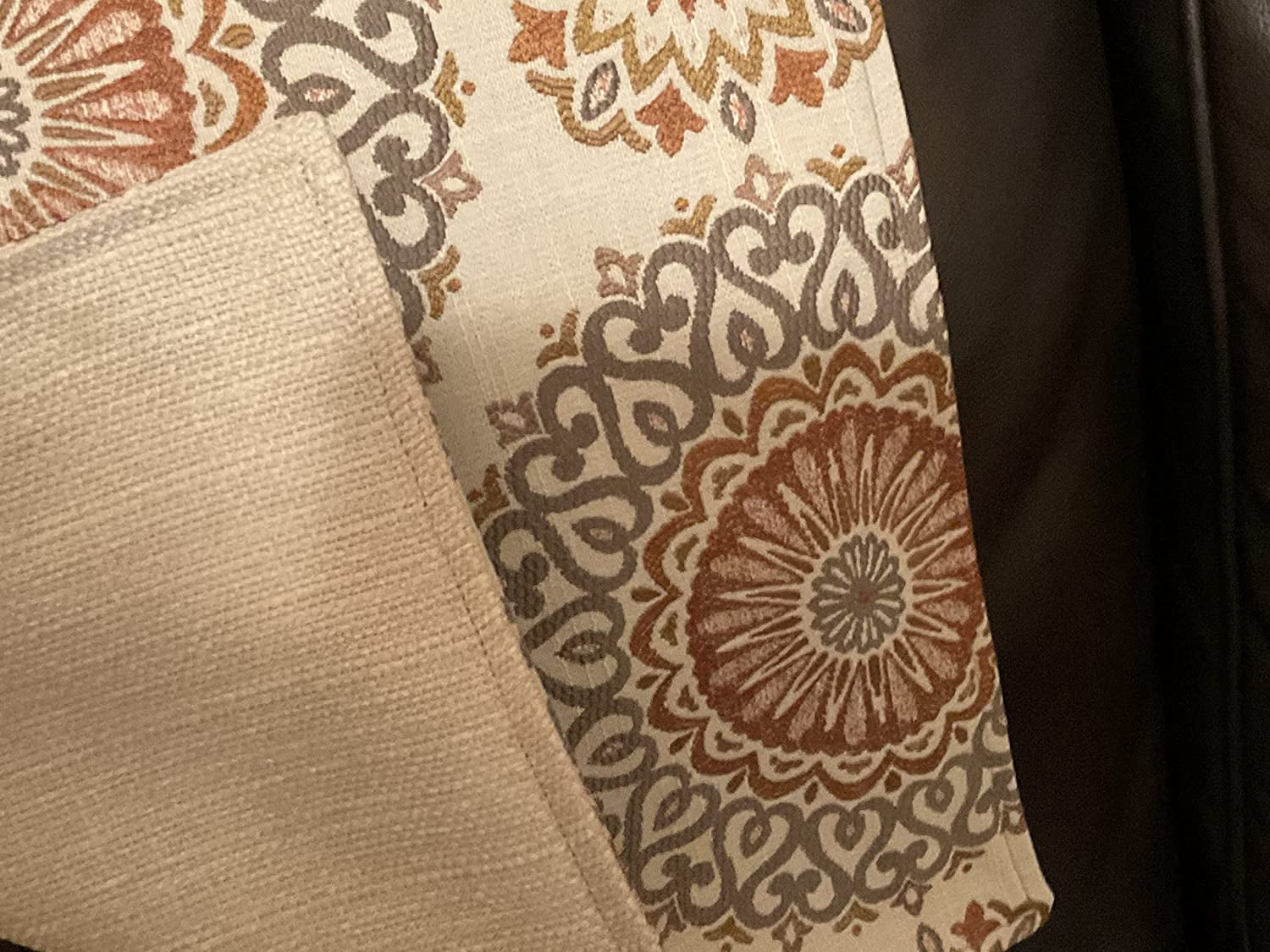 Headrest cover for furniture slipcovers furniture protectors headrest cover recliners Home sofas loveseats theater chairs office chairs recliners RV's Housewarming gifts . RUST Medallion