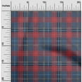 thumbnail image 1 of oneOone Organic Cotton Poplin Twill Fabric Tartan Check Print Fabric BTY 42 Inch Wide, 1 of 4