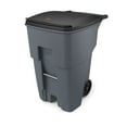 thumbnail image 2 of Brute Rollout Square Outdoor Garbage Can - 95 Gallons, Polyethylene, Gray, 2 of 2