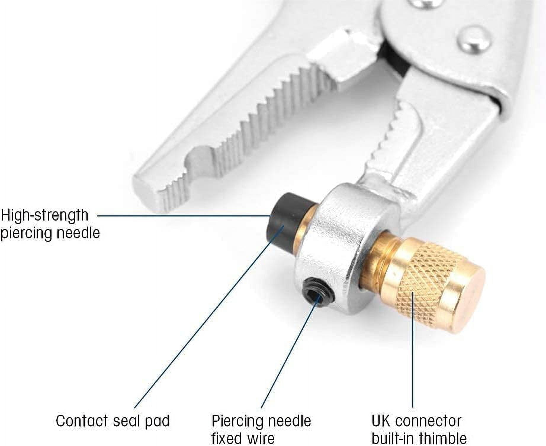CATPAN Air Conditioner Refrigerant Recovery Pliers with 1/4" SAE Interface, Durable Efficient and Eco-Friendly Tool for Refrigeration Tube Locking and Recovery