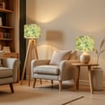 thumbnail image 6 of Lampshades 2 Pack Tropical Green Palm Leaves Watercolor jungle tropical 13"x13"x10" Light Shade for Table Lamps Floor Lamp Shades Lampshade Replacement Easy Assembly, 6 of 8