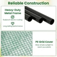 thumbnail image 5 of QHTER Mini Greenhouse Indoor Outdoor, 27" x 19" x 75" Portable Plant Grow House with 5 Tier Shelves, PE Cover, Roll-Up Zipper Door, Rustproof Elector-Coating Metal Frame for Patio Balcony Garden, 5 of 9