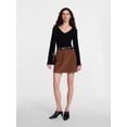 thumbnail image 2 of Scenario Women's V-Neck Ribbed Sweater with Long Sleeves, Lightweight, Sizes XS-XXXL, 2 of 5